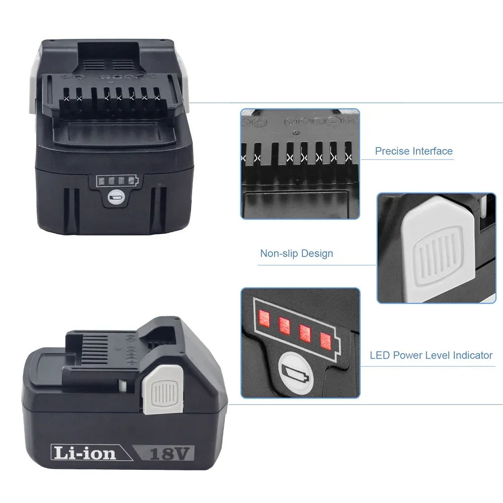 Upgrade 8000mAh Power tool battery For Hitachi / Hikoki 18V BSL36A18 BSL1815X BSL1820 BSL1825 BSL1840 BSL1850  EBM1830  BSL1860