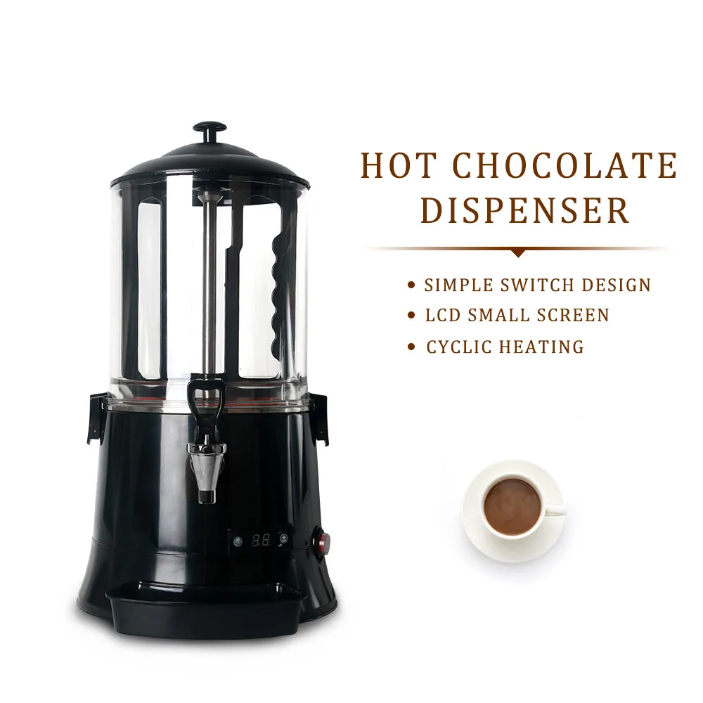 ITOP-dispensador de Chocolate caliente, máquina dispensadora de bebidas calientes para Chocolate, leche, café, equipo de mezcla de bebidas calientes, 10l