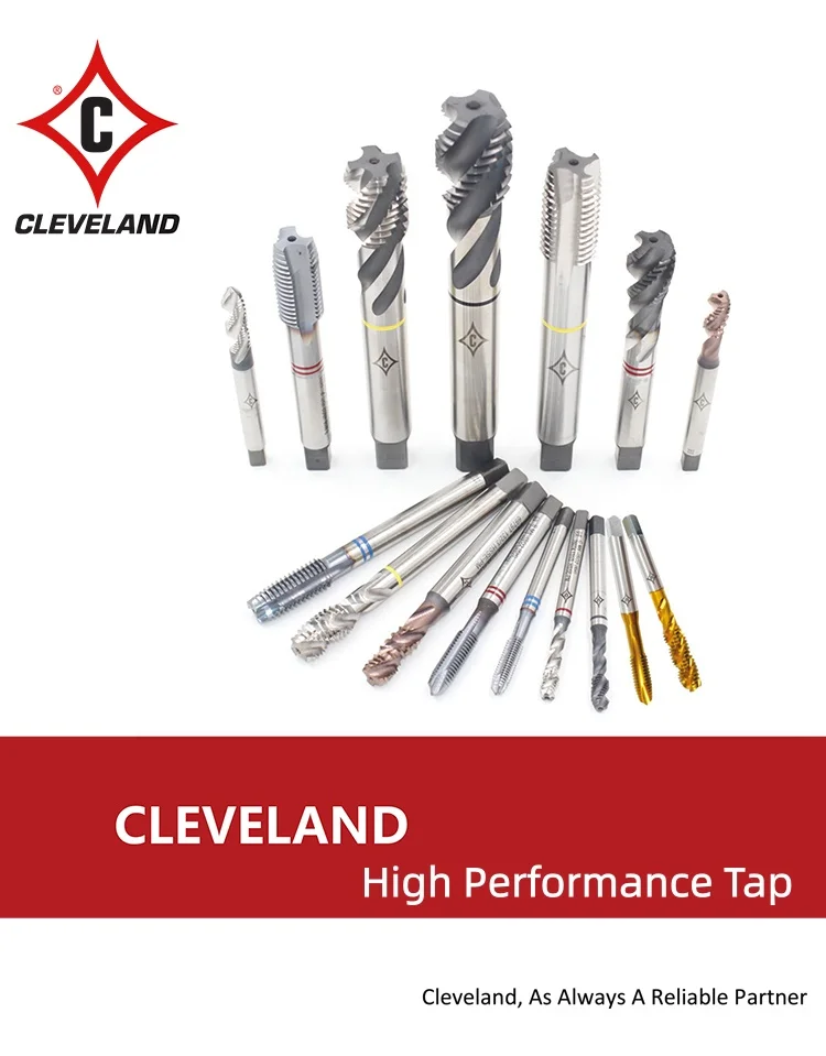 CLEVELAND M35 HSSE HSSE-PM Apex Tap Spiral Tap M3 M4 M5 M6 M8 M10 M12 M14 M16 Machine Taps Rasant Special For Stainless Steel