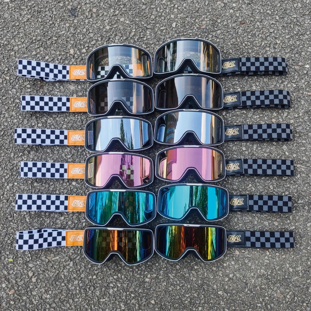 2025 FBFU Leder-Offroad-Outdoor-Ausrüstung, Motorradzubehör, winddicht, staubdicht, für Schneebergsport, Unisex