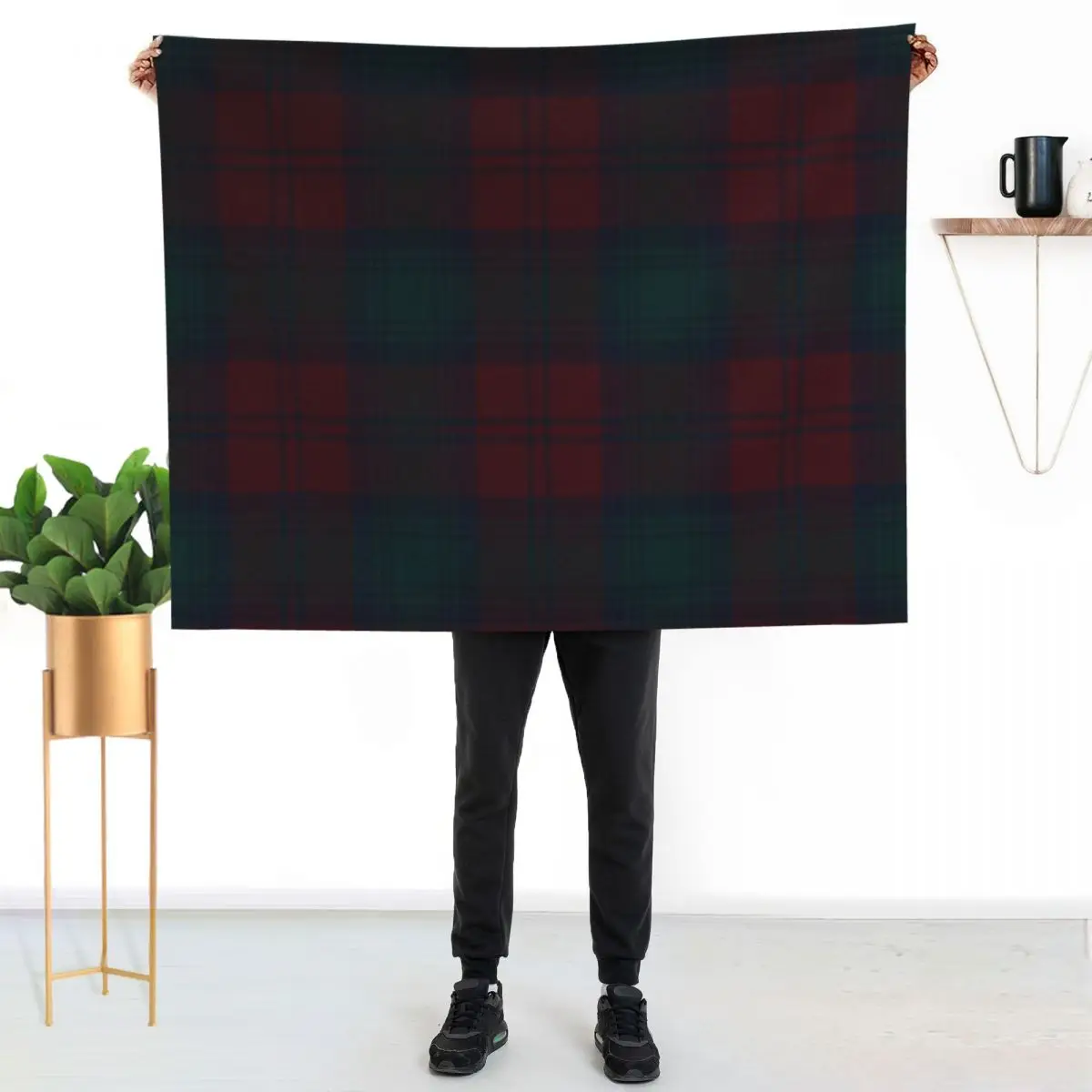 Lindsay Scottish Tartan Throw Blanket Luxurious Soft Blanket Holiday Gift for Family