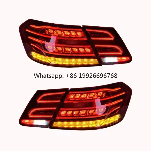 Tail Light Upgrade Taillights for Benz E W212 2009-2013 Old to New Red Brake Turn Signal LED Taillight Auto Accessories Parts