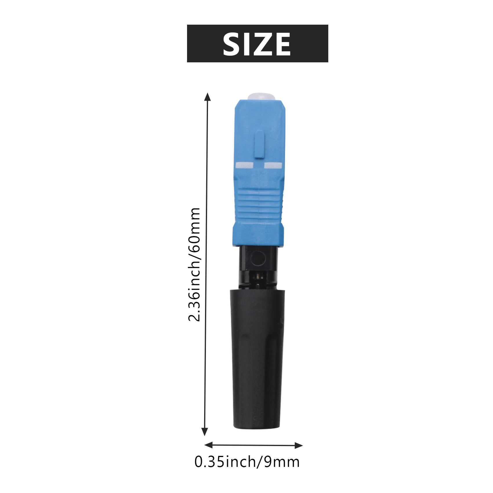 50 Stück Embedded Sc Upc Fiber Optic Fast Connector Ftth Single-Mode Fiber Optic Sc Quick Connector Sc Adapter Feldmontage