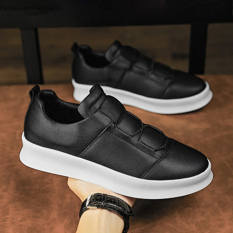 

Leather Men Shoes lace up Fashion Formal Men Shoes outdoor Moccasins Italian Breathable Male Driving Shoes for men sneakers