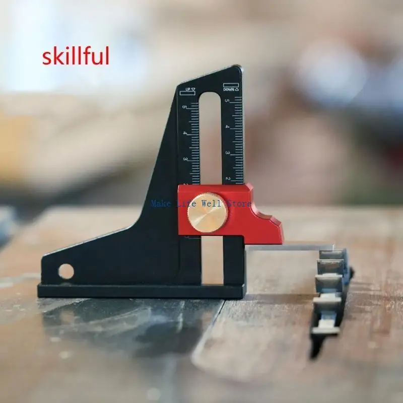 Precisions Height Gauge for Woodworking Durable Aluminum Alloy Construction Height Measuring Tool Lockable Design Gauges