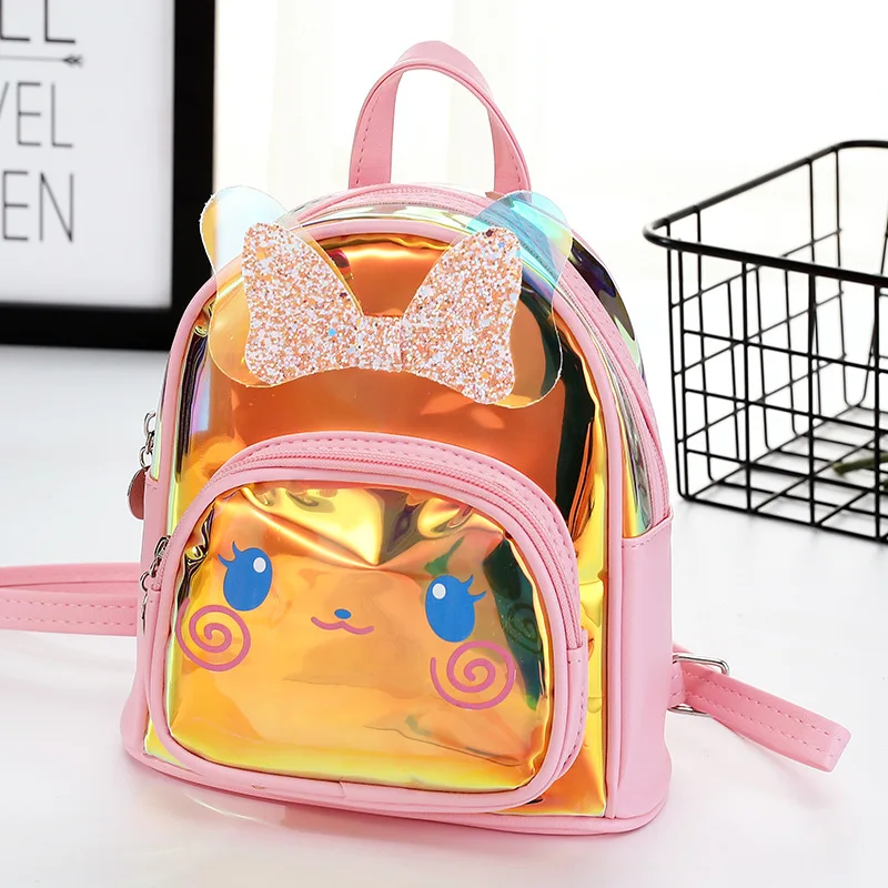 Phụ Kiện Cho Bé Trẻ Em Kid Vai Túi Dễ Thương Thời Trang Kim Sa Lấp Lánh Nơ Cổ Du Lịch Bé Gái Ba Lô Mini Schoolbag Trẻ Em Quà Tặng