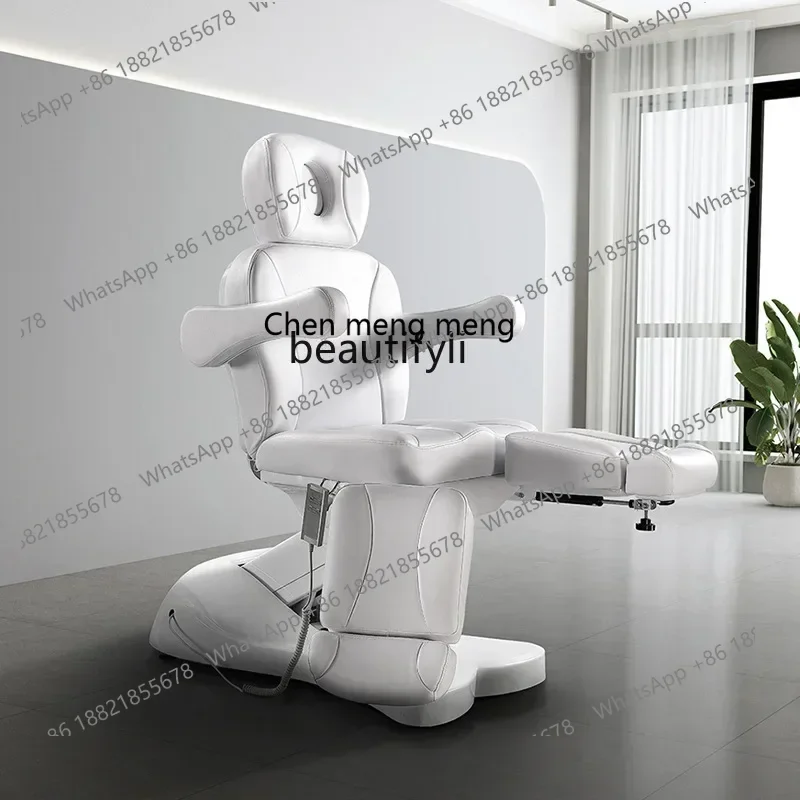 D178 Electric beauty bed, body massage, lifting multi-function, special high-end split-leg rotating tattoo embroidery chair d96