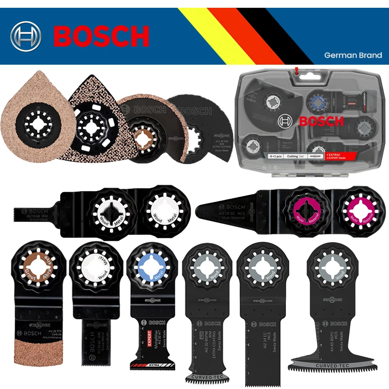 

Bosch Starlock Oscillating Saw Blade Starlock Blades High Carbon Steel Oscillating Multi Tool GOP Series Wood Metal Cutting