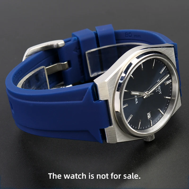 Wasserdicht Sport Silikon Uhr Strap Für Tissot 1853 Super player PRX T137.410/407 Gummi Uhr Band Männlichen Interface 12mm Männer