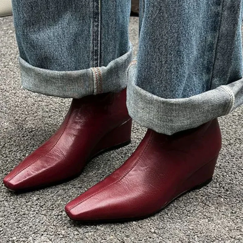 Square Toe Ankle Bo… - image