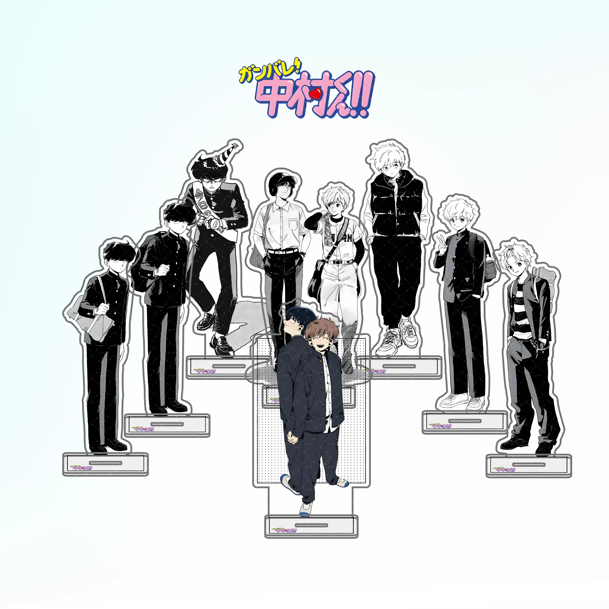 Go for It, Nakamura! Aiki Hirose High Transparency Double-Sided Printed Acrylic Stand Desktop ornaments Gifts ,keychain 15CM
