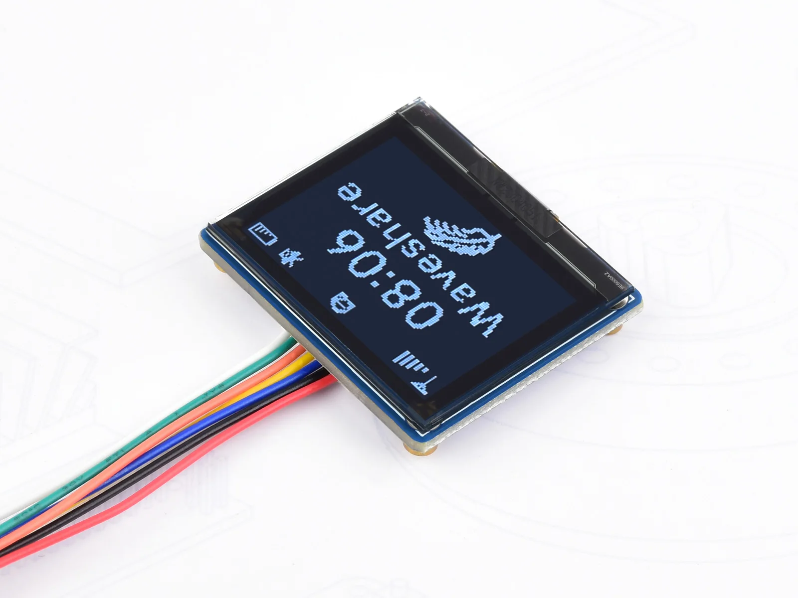 1.32inch OLED Display Module, 128×96 Resolution, 16 Gray Scale, SPI / I2C Communication