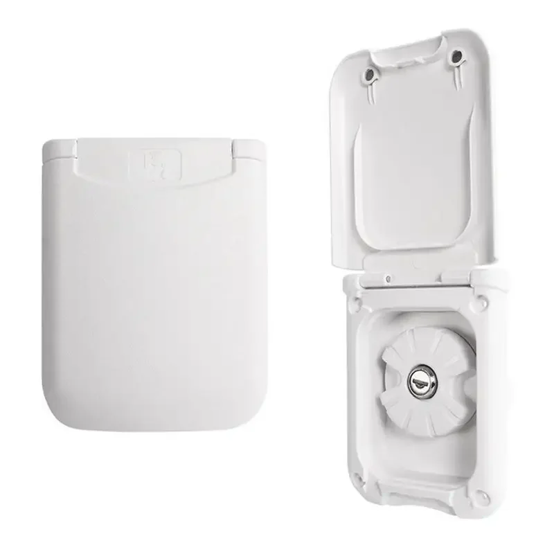 

Гравитационный впускной отверстие для воды с магнитной и запирающейся крышкой — прочный и фильтрованный для резервуара для свежей воды на колесах/кемпере/прицепа