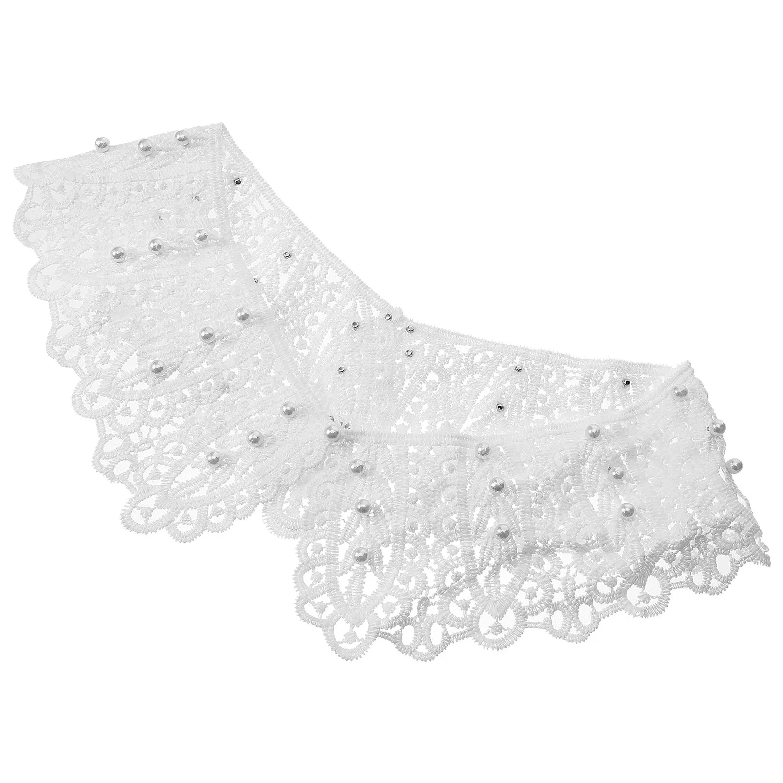 

Imitation Pearl False Collar Detachable Fake Collar for Women Shirt Blouse Fashion Clothing Accessory Sunscreen Shawl