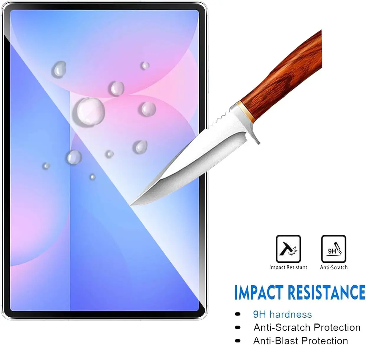 2PCS Tempered Glass Screen Protector For Samsung Galaxy Tab S7 Fe 12.4 A8 S10 S11 S6 Lite A9 S8 S9 Fe Plus Ultra Protective Film