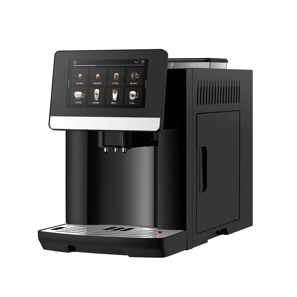 20 Beverages 7 inch display bean to cup one touch cappuccino latte milk foam espresso maker automatic coffee machine