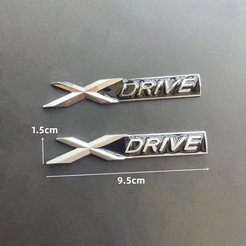 3D Metal X Drive Logo Xdrive Emblem Nameplate Car Trunk Badge For BMW 328i 525 535d 530d G20 F10 Xdrive Sticker Accessories