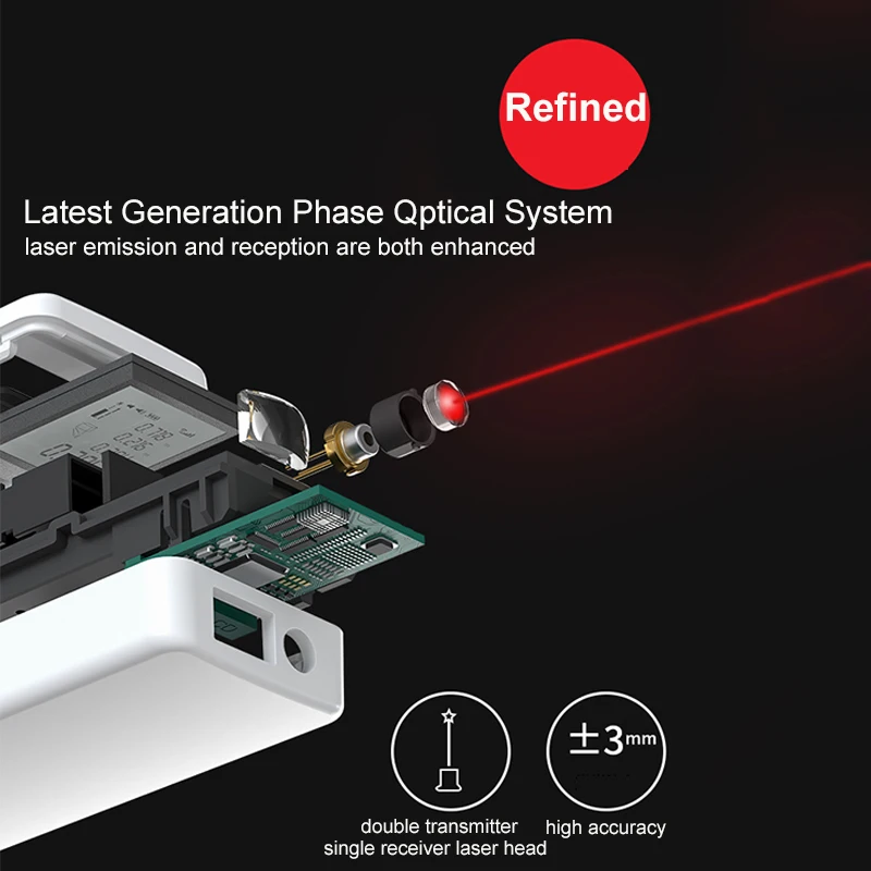 Dalmierz laserowy dalmierz Mini Laser 40M cyfrowy miarka precyzyjny dalmierz z funkcją wielu pomiarów