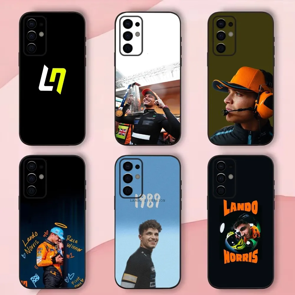 

4 L-Lando Norris Phone Case For Samsung S24,S21,S22,S23,S30,Ultra,S20,Plus,Fe,Lite,Note,10,9,5G Black Soft Shell