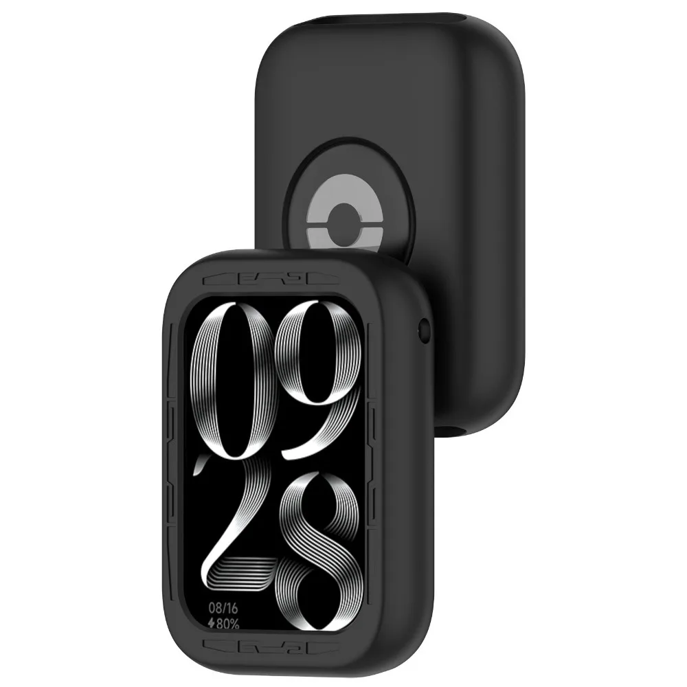 실리콘 보호 케이스 낙하 방지 충격 방지 쉘 범퍼 프레임 Xiaomi Mi Band 8 Pro 용 다채로운 스크래치 방지