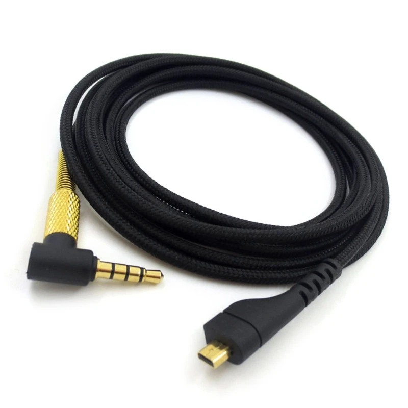 2024 New Replacement 3.5mm Nylon Gaming Headset Audio- Cable For Steelseries Arctis 3/5/7/Pro For Laptop 2m Long