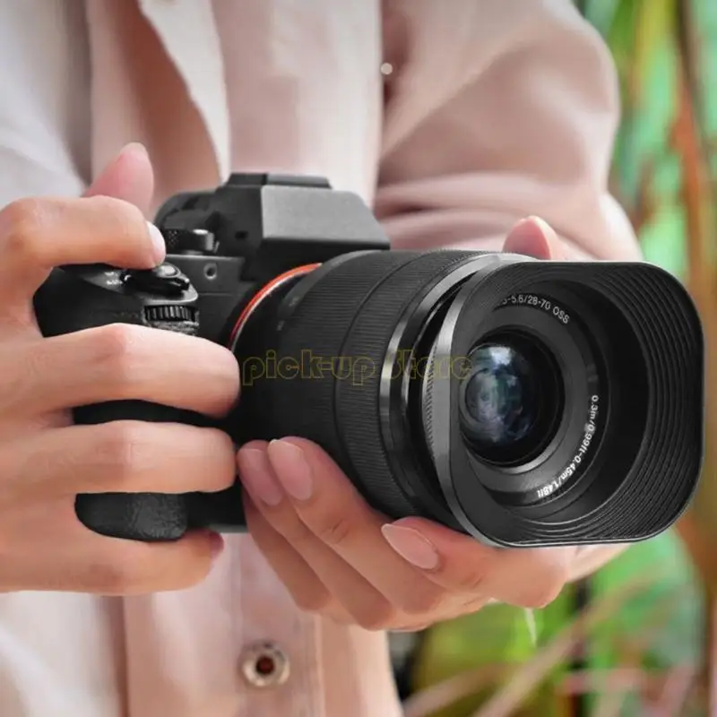 Q5WAエッセンシャル62mm平方レンズフードシェードカバープロのアマチュアシューター