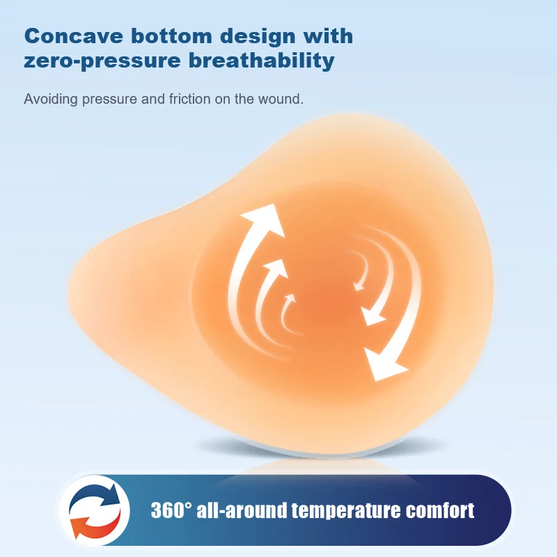 Silicone Fake Breast Form Mastectomy Breast Cancer Woman Artificial Boob False Chest Soft Prosthesis