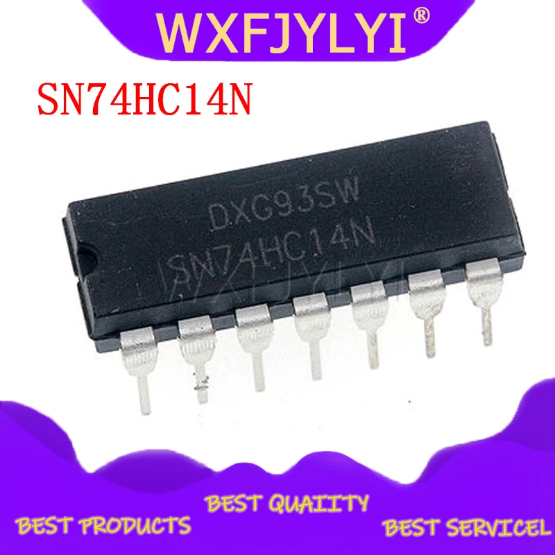 10PCS SN74HC14N DIP-14 SN74HC14 DIP 74HC14N DIP14 74HC14 new and original IC