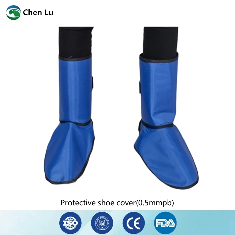 Genuine radiological protection high quality shoe cover x-ray gamma ray radiation protective 0.5mmpb lead rubber shoe cover