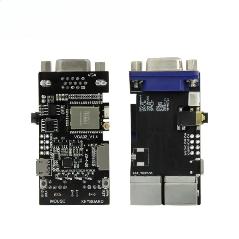 LILYGO® FabGL VGA32 VGA ESP32 PSRAM Module V1.4 Controller PS/2 Mouse Keyboard Graphics Library Game ANSI/VT Terminal Circuits