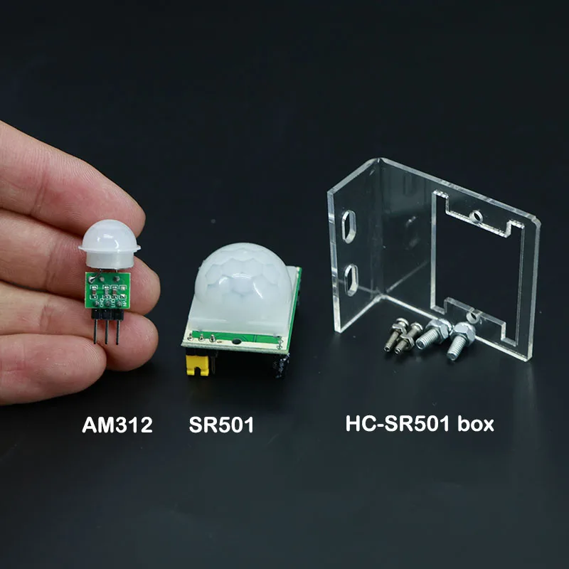 2TYPES AM312 HC-SR501 Adjust IR Pyroelectric Infrared PIR SR501 Motion Sensor Detector Module for arduino for raspberry pi kit M