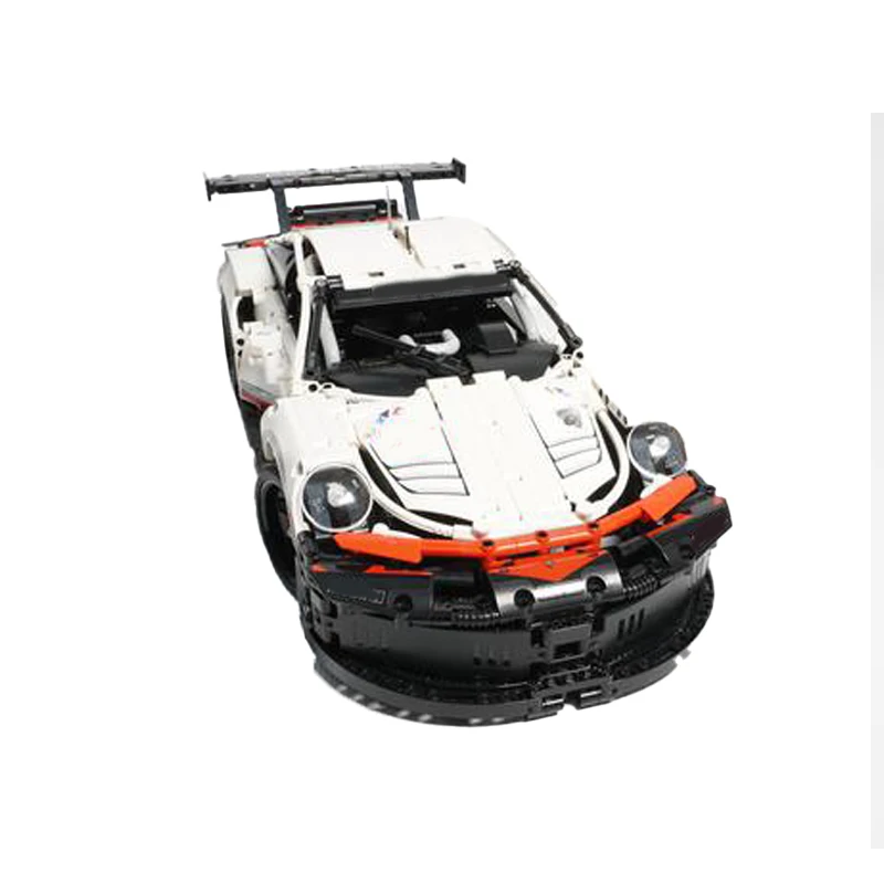 Moc Race Seires Witte 1:10 Schaal Bouwsteen Diy Modelcollectie Experts Technologie Bakstenen Speelgoed Kerstcadeaus Voor Jongens