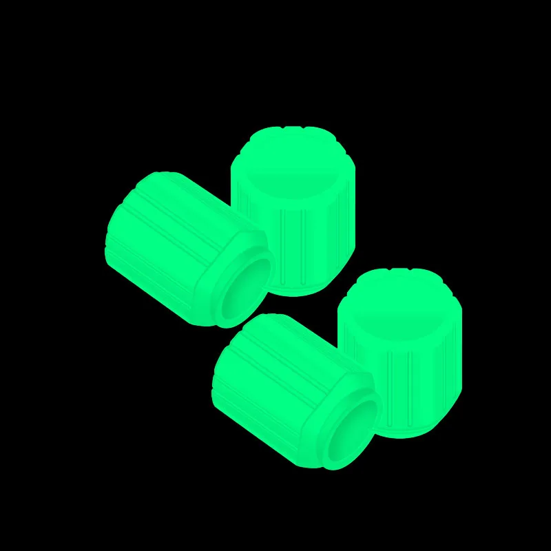 Luminous Valve Caps Fluorescent Green Blue Night Glowing Car Motorcycle Bicycle Wheel Styling Tyre Hub Universal Cap Decor 4Pcs