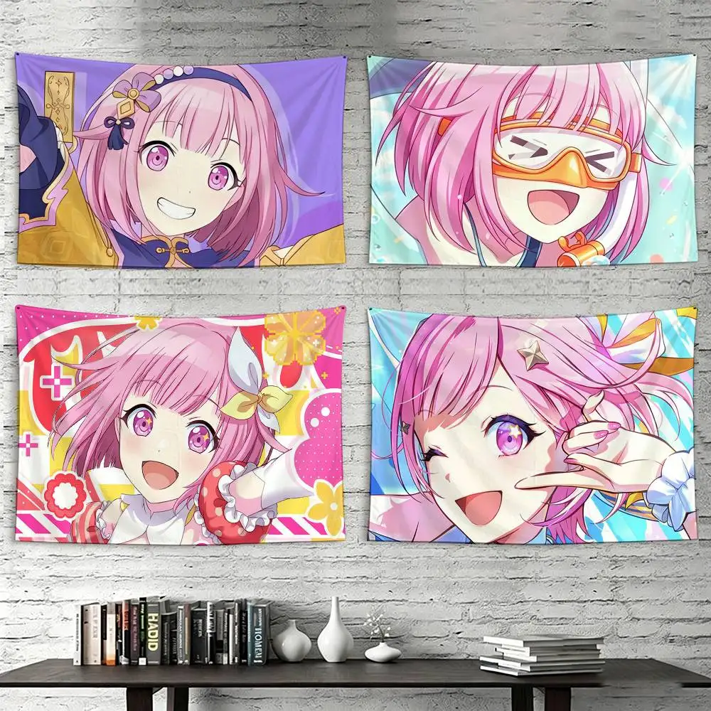 

Anime Figure Emu Otori Flags Suitable For Party Club Outdoor Interior Wall Decoration Banner Fans Gift