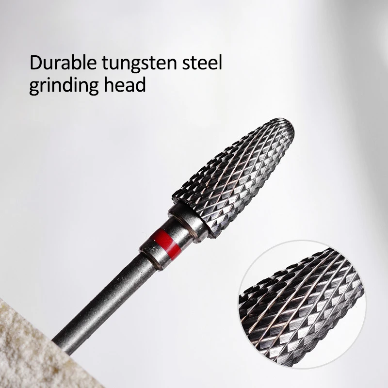 2.35Mm Wolfraam Nagel Boren Pedicure Frees Slijpen Kop Schuurmachine Accessoires Gereedschap Voor Elektrische Cuticula Schoon Roterende