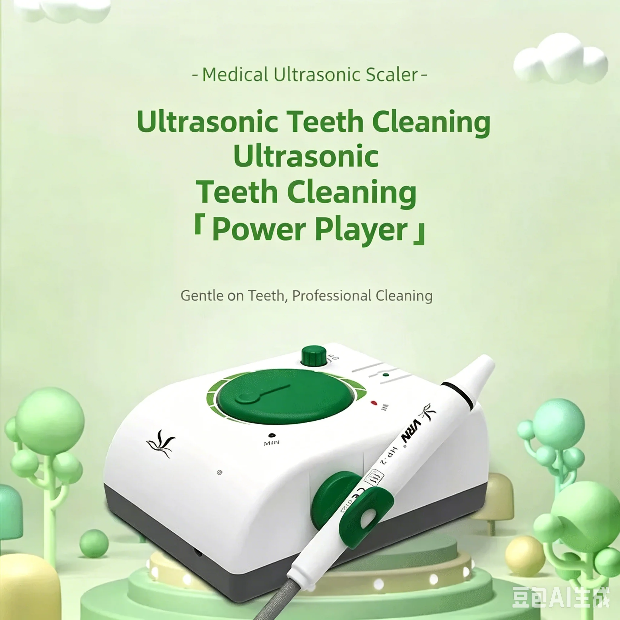 

VRN-B Dental Ultrasonic Scaler, Medical Teeth Cleaning Machine for Human & Pet, Calculus Plaque Remover, Dentistry Lab Equipment