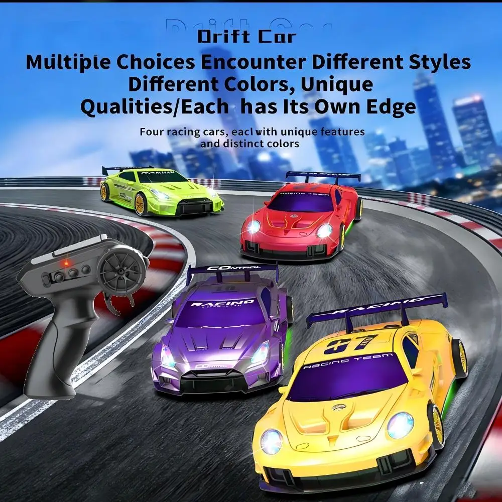 JJRC Q228 Mini RC Drift Car 2.4G 4WD Remote Control Racing Vehicle with LED Lights Radio Controlled Competition Car Desktop Toys