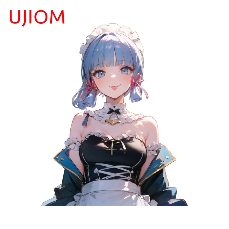 UJIOM 13cm X 10.4cm Maid Ayaka Genshin Impact Sexy Wall Stickers Seductive Room Decal Nice Adult Game Room Murals Chambre