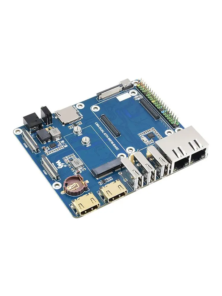 Waveshare Raspberry Pi CM4 computing module dual port WIFI6 HD-MI camera Raspberry Pi chassis