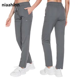 Uniforme médico informal de Color sólido, pantalones de dentista, pantalones de entrenamiento, pantalones de Spa, ropa de aseo para mascotas, ropa de trabajo Unisex