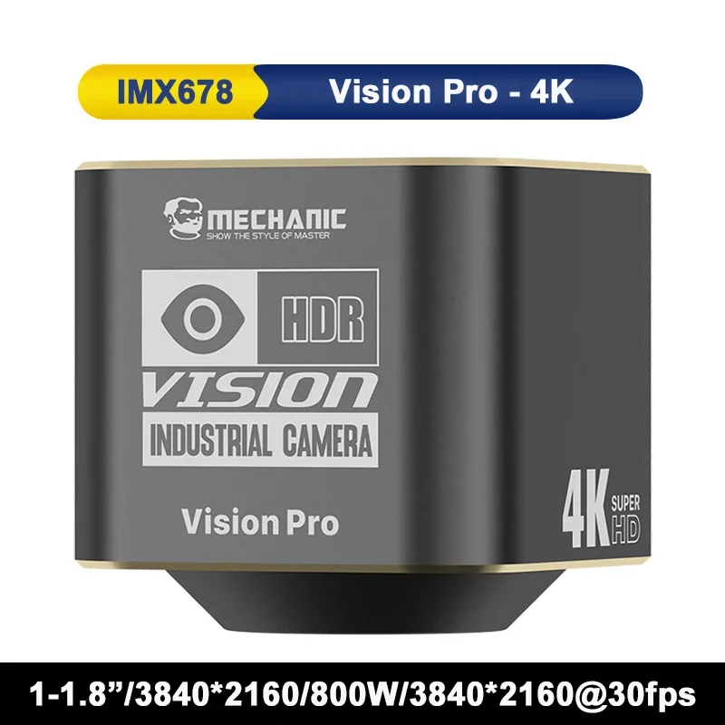 ‌ MONTEUR HD vision Camera 8MP 20μm 1/1.8 "Sony Sensor Vlaggenschip Kwaliteit Helder Detail Industriële Beeldapparatuur