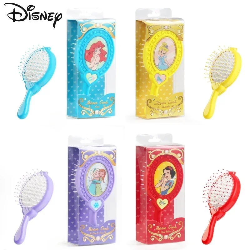 Disney Princess Air Cushion Hair Combs Cartoon Figure Elsa Anna Snow White Cinderella Ariel Princess Massage Comb Girls Gifts