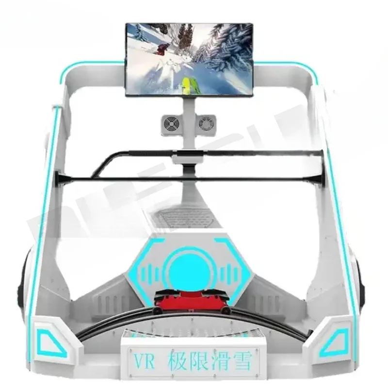 Indoor sports coin operated skiing VR virtual game standing exercise fitness racing simulator skiing game console