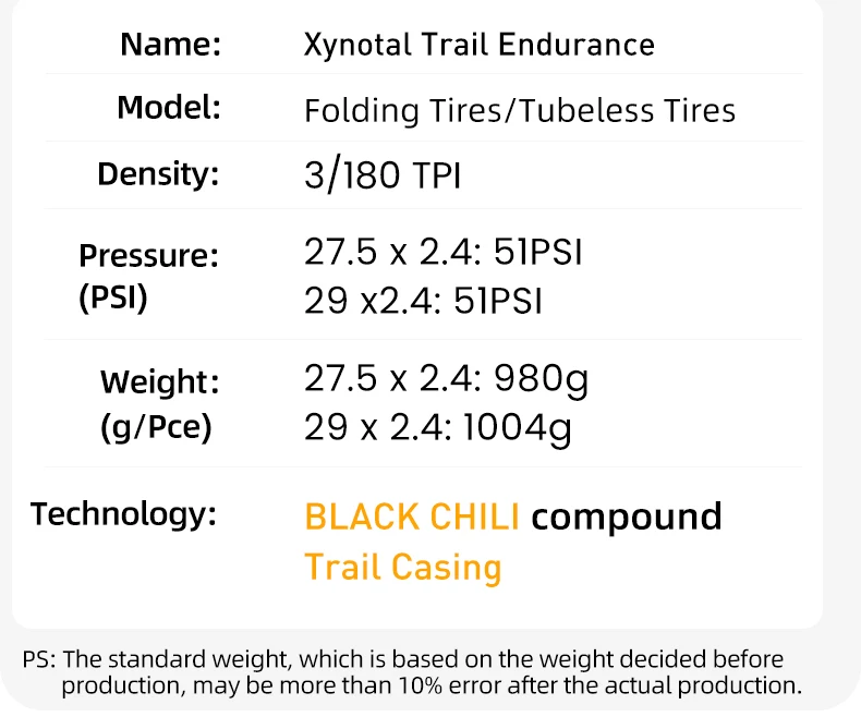 Continental MTB-Reifen Xynota 27,5/29x2,4 3/180 TPI Pannenschutz Mountainbike Faltreifen Schwarz Chili Compound Tubeless – Detail 3