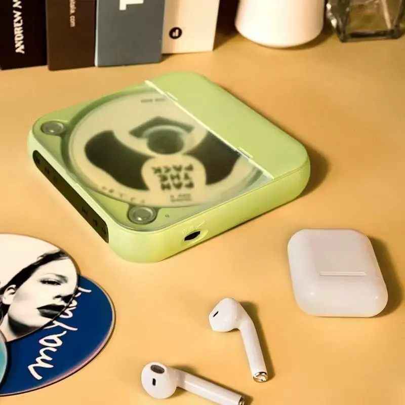 Reproductor de CD creativo, reproductor de discos, Altavoz Bluetooth, reproductor de CD Retro, paquete de regalo