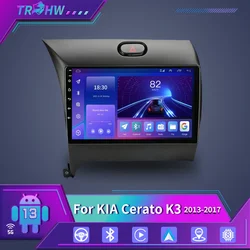 For Kia K3 Cerato Forte 2013-2017 Multimedia Video Player 2din Android 16 Carplay Radio Stereo GPS 5G WIFI Car Multimedia Video