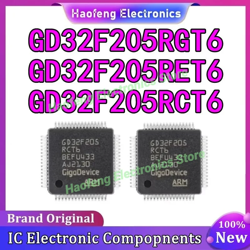 

GD32F205RCT6 GD32F205RET6 GD32F205RGT6 GD32F205RC GD32F205RE GD32F205RG GD32F205 GD32F GD IC MCU Чип LQFP-64