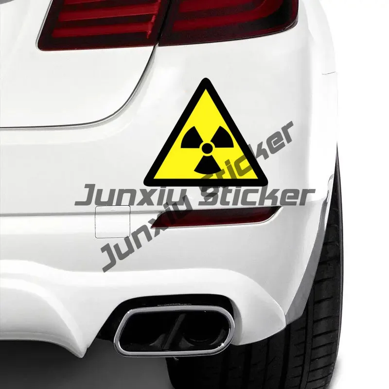 Warning Radioactive Car Stickers Radiation Protection Stickers Waterproof Sunscreen Vinyl PVC Motorcycle Decal