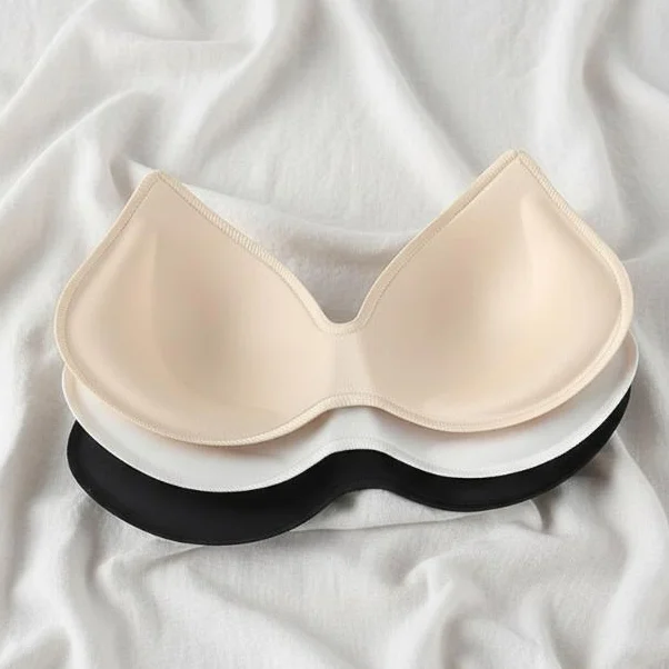 Soft Sponge Bra Pad Inserts Removable Push‑Up Cup Pads For Sports Bra Swimsuit Underwear Replacement Accessory