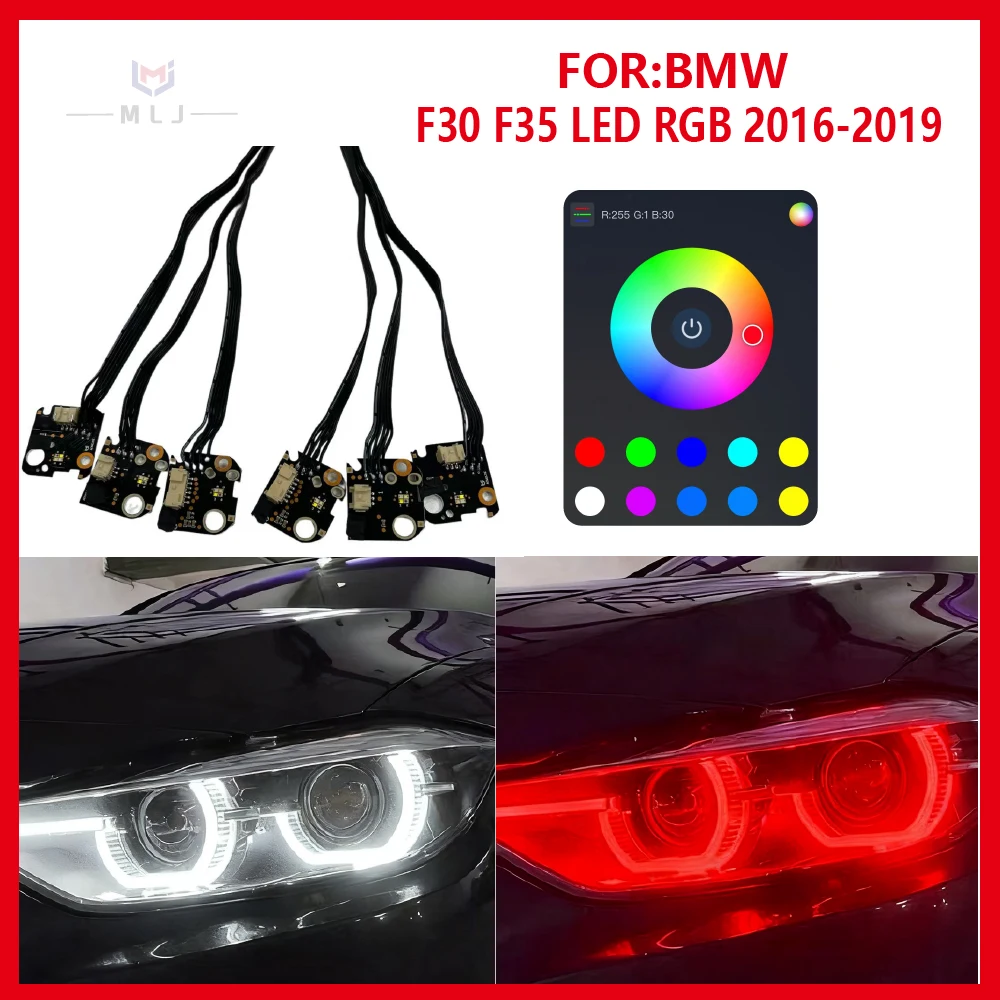 

For BMW F30 F31 F35 2016-2019 LCI LED Style RGB DRL 3 Series CSL Style Daytime Running Lights Control By Phone Car Accessories